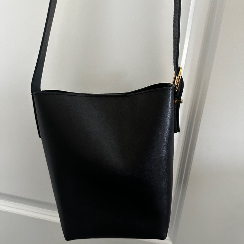 Madewell Small Black Crossbody Bucket Bag